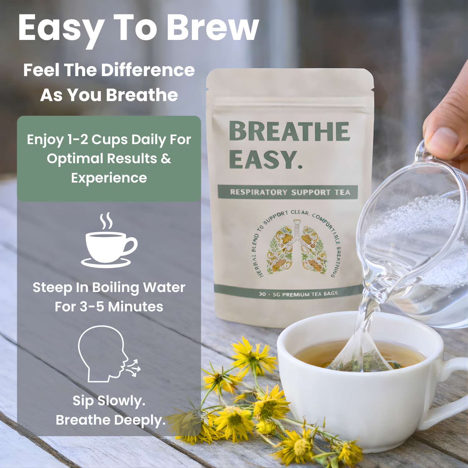 Breathe Easy. Respiratory Wellness Tea