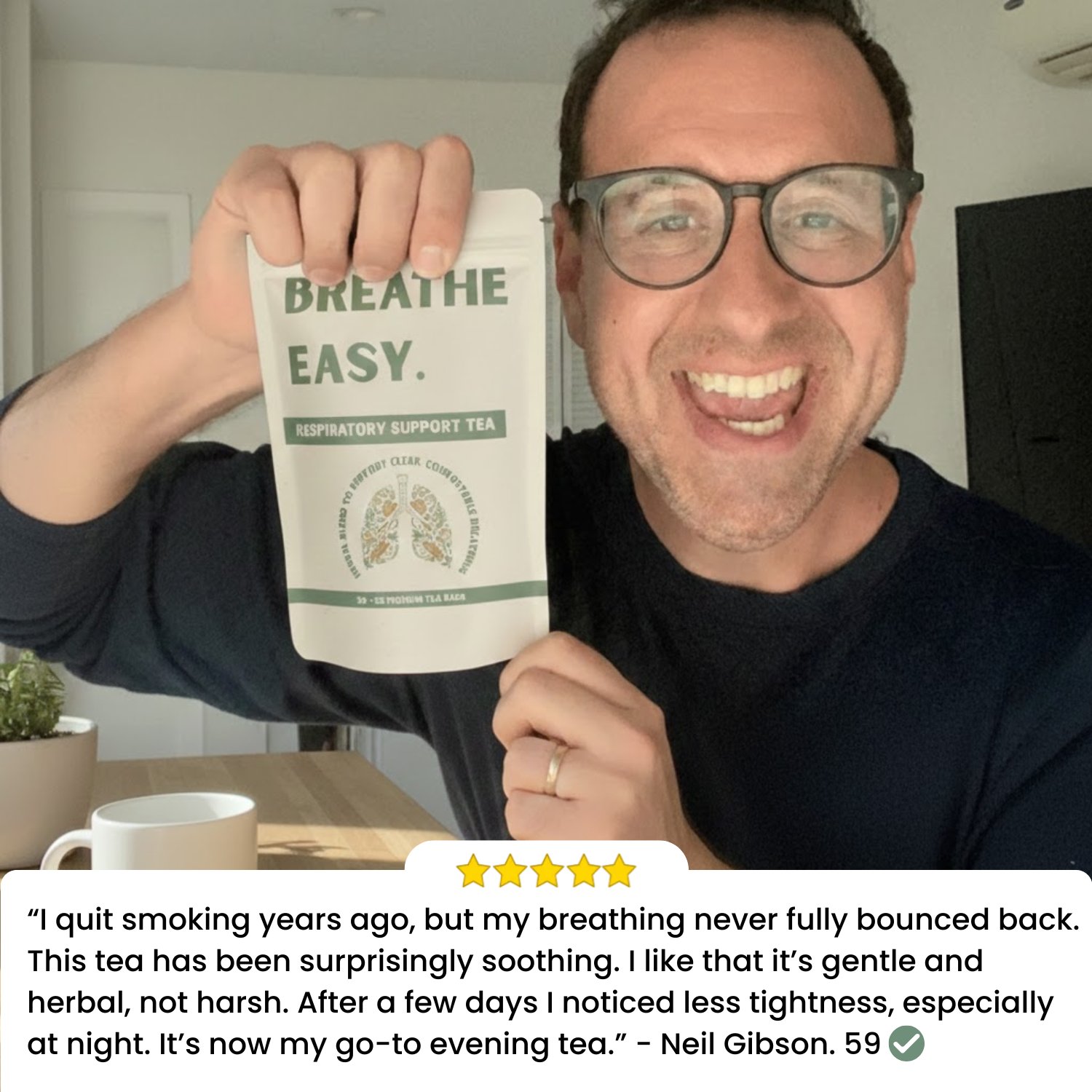 Breathe Easy. Respiratory Wellness Tea